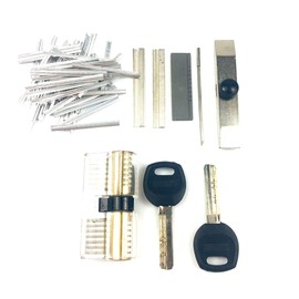 TPM Go AB Kaba Lock Tin Foils Tools with AB Lock,Locksmith AB Lock Fast Pick Tools Dimple Kaba Lock Opener (Tool with Lock)