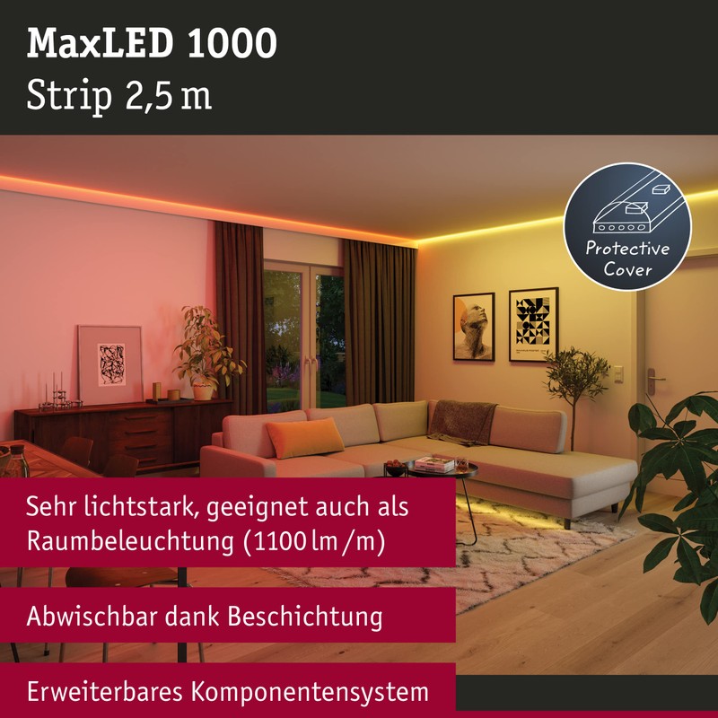Paulmann 70530 MaxLED 1000 LED Strip RGBW Single Strip IP44