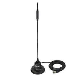 Tram 144 to 148 MHz VHF / 440 to 450 MHz UHF Amateur Dual Band Pre-Tuned 4" Magnet Antenna Kit with Rubber Boot