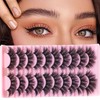 False Eyelash Extensions Lashes Set Cat Eye Curly Lashes 6D