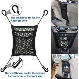 Geartronics Car Dog Pet Barrier Guard Back Seat Safety Protector Mesh Net For SUV Truck Gift