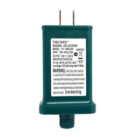 Goodsby Class 2 LED Transformer for Christmas X-Mas Tree Lights, Holiday Lighting, LED String Light 29V 0.621A Power Supply 18W Raintight US Plug Power Adapter UL-Listed TS-18WL29V (Left Positive)
