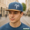Huuraa Snapback Cap Widder Sternzeichen Zeichen Geschenk Denim Widder Präsent
