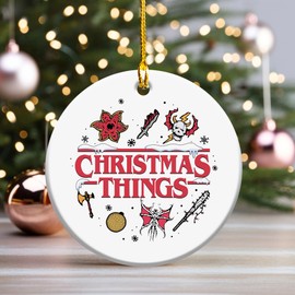 Christmas Ceramic Ornaments - Christmas Tree Decorations - 2024 Christmas Hanging Ornament Decorations - Decorative Hanging Ornaments Christmas Decorations Indoor, Outdoor
