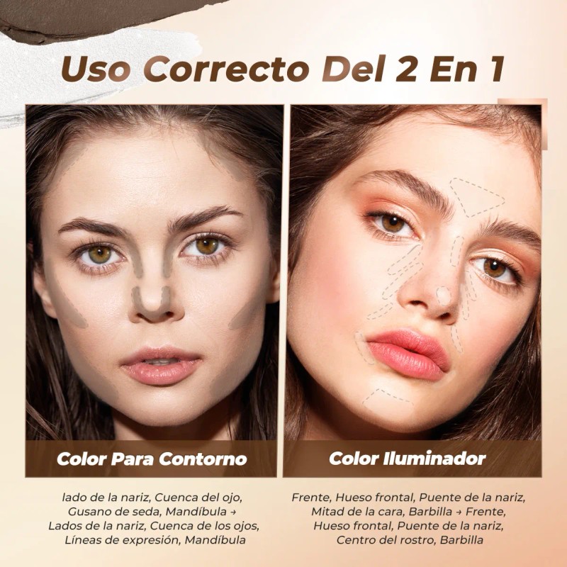 Sace Lady Lápiz Para Contorno Corrector Facial Doble Punta