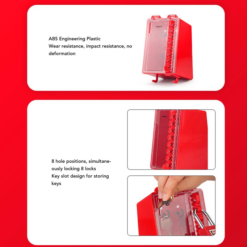 Wall Mount Lock Box 8 Hole Positions Hanging Locks Keys