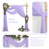 Wedding Arch Draping Fabric,8 Panels 28" x20ft Lavender Purple Wedding