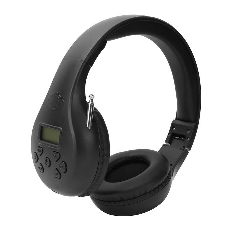 Vbestlife Personal FM Radio Headphones, 3.5mm Teaching Headset, External Antenna