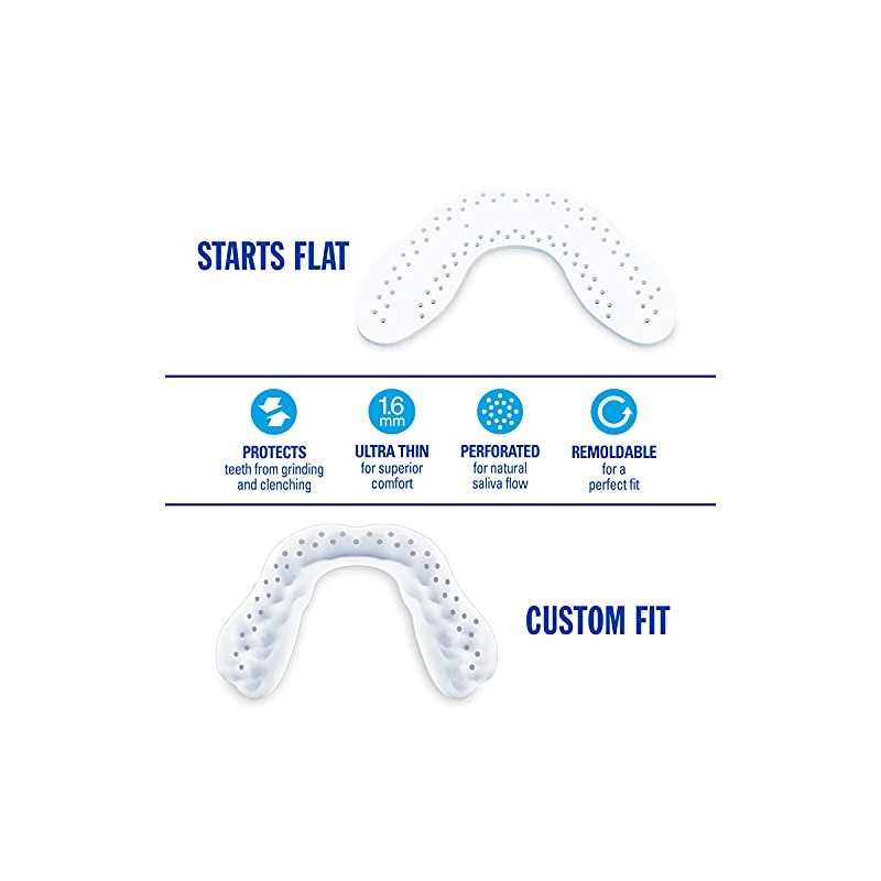 Protector dental nocturno – Cómodo protector bucal para bruxismo –