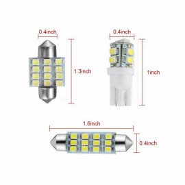 Tsuinz Lexus Car LED Light Kit - 20pcs Interior Bulbs for Trunk, Dome & License Plate U