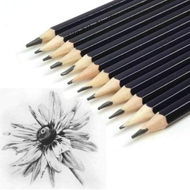 151 Pack Of 12 Graded Artist Sketching Pencils Tones & Shades 5H To 6B Assorted