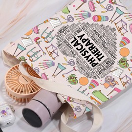 LEVLO Physical Therapy Tote Bag Physical Therapist Physiotherapist Student Shopping Bag for PT OT Medical Healthcare Worker (Physical Therapy)