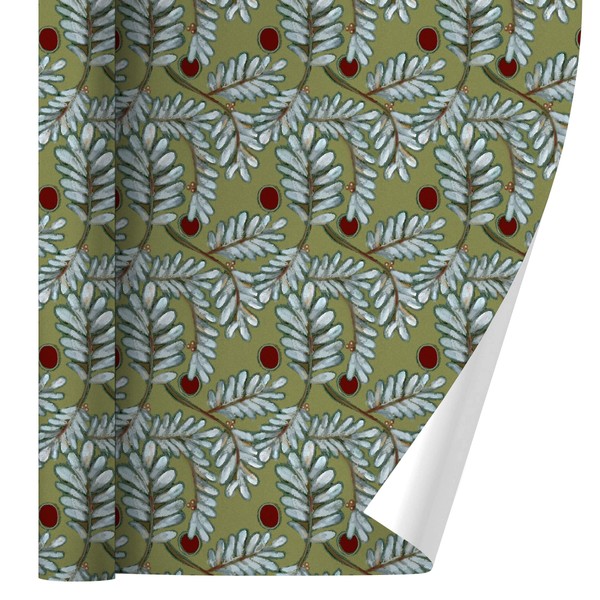 GRAPHICS & MORE White Leafy Branches Pattern Gift Wrap Wrapping