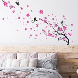 WALPLUS Removable Wall Stickers for Kids Nursery, Bedroom Decor, Baby Room, Playroom - Peel & Stick Animal, Flower, Princess Wall Decals