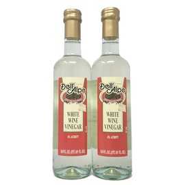 2 Pack of White Wine Vinegar 16.9oz Bottles Dell Alpe Product of Italy Fine Italian Foods
