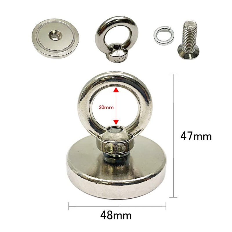 HOOK481 Super Strong Magnetic Hook, Maximum Load Capacity: Approx. 176.4