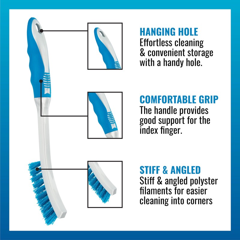 Homeshopa Grout Tile Brush, 2 Pack Plastic Small Narrow Grout