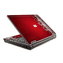 LidStyles Vinyl Protection Skin Kit Decal Sticker Compatible with HP Compaq 6910p (Red Grunge)