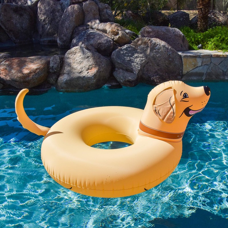 GoFloats Buddy the Dog Party Tube Inflatable Raft, Float in