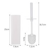 Topsky 2-Pack Closed Toilet Brush Compact Toilet Brush and Holder,