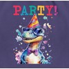 Turnbeutel Rucksack - Accessoire - Party Dino personalisiert I Party