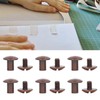 200 Sets Book Binding Screw Uniform Coating Curved Surfaces Brass