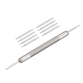 sourcing map 18mm Spring Bar Watch Band Pins Replacement Kit, 1.5mm Diameter, 8 PCS, with Spring Bar Removal Tool