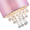 Modern and Eye-Catching Lilac Satin Fabric Pendant Light Shade with