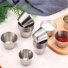 50 Pack Metal Ramekins Stainless Steel Sauce Cups Bulk Condiment