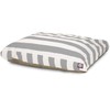 Majestic Pet Vertical Stripe Gray Medium Rectangle Pet Bed