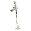 Decorative Hand Made Recycled Metal Tuba Instrument Player Musician Statue