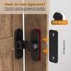 Barn Door Locks, 90/180 Degree Right Angle Flip Gate Latch