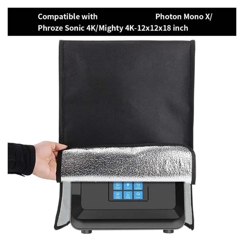 Nylon Dust Cover 34x34x53cm, Blackout Enclosure, Protective Cover for A1