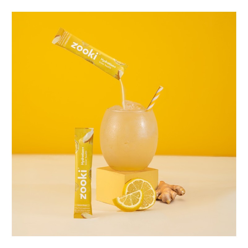 Zooki Hydration+ Liver Health Lemon Ginger Flavour