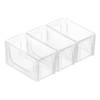 WOONEKY 3pcs Transparent Acrylic Billiard Chalk Box Portable Travel Case