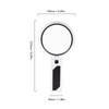 Magnifying Glass 5X 3X 10X Handheld Magnifier 3 Color Adjustable