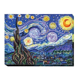 Wizardi Bead Embroidery Kit - Starlight Night AB-397 Abris Art