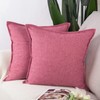Madizz Set of 2 Linen Cushion Covers 18x18 inch, 45x45