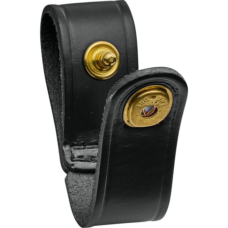 JAY-PEE Tactical Leather Handcuff Strap Holder with Brass Safety Snap