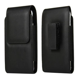 DFV mobile - Holster Case with Magnetic Closure and Belt Clip Swivel 360 for Micromax Canvas Juice 4G Q461 (2016) - Black