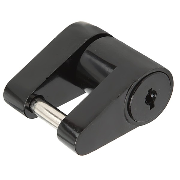 Trailer Lock Black 1/4In Zine Alloy Anti Theft Trailer Hitch