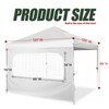MordenApe Sunshade Sidewall with Mesh Window for 10x10 Pop Up