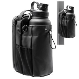 Waterproof Magnetic Crossbody Gym Bag with Water Bottle Holder, Sling Bag for Men and Women with Phone Pockets, Handle, and Shoulder Strap – Travel Bottle Carrier & Accessories Organizer