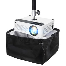 2-Be-Best Projector Dust Cover, Small Projector Cover Dust-Proof Waterproof Protector for Projectors on Ceiling Mount Universal Dusts Covers for Video Projectors 9.4" x 7.6" x 7" Black