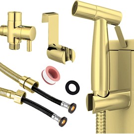 Stainless Steel Bidet Sprayer for Toilet – Handheld Cloth Diaper Sprayer & Bathroom Jet Spray Kit with Hose – High Water Pressure for Pet Bathing & Feminine Care