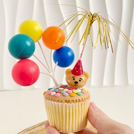 Pack of 150 Cocktail Picks Cocktail Picks Fireworks Sticks Firework Sticks Cocktail Decoration Used for Cocktail Party Decorations Colourful Fruit Toothpicks Palm Tree Cocktail Picks