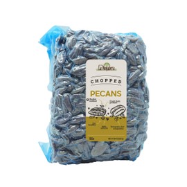 La Nogalera Pecans - 100% Natural and Fresh Crop of Chopped Pecans in 5 lbs vacuum sealed bag. Raw pecan nut pieces that compare to organic, Non-GMO, No Preservatives, Unpasteurized, Kosher Certified and Ketogenic friendly