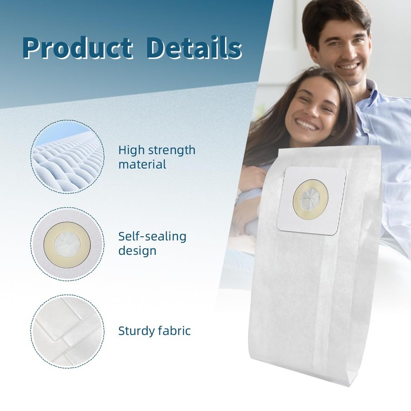 15 Pack Style 7 Vacuum Cleaner Bags Replacement for Bissell