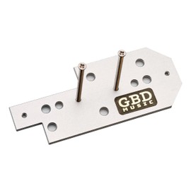 GBD MUSIC P90 Pickup Mount Plate (Inch, Mini Ham Compatible) + Special Long Inch Size Screw (Neck Bottom Approx 35mm)