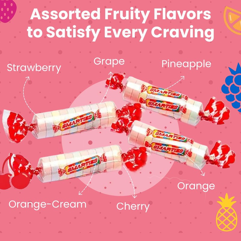 Smarties Candy Mini Rolls - Gluten & Vegan Free -